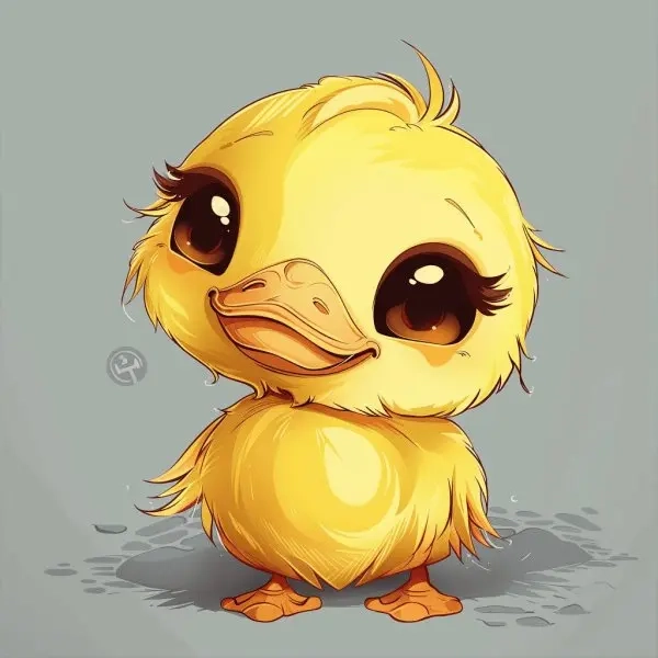 Bộ sưu tập vịt cute chibi siêu dễ thương
