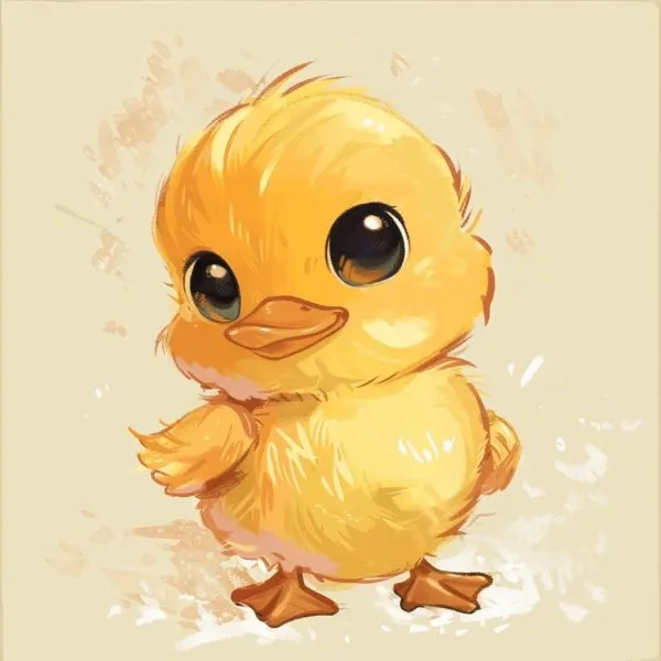 Ngắm con vịt chibi cute siêu đáng yêu