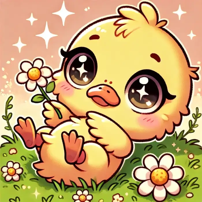 Xem ngay ảnh vịt chibi siêu cute