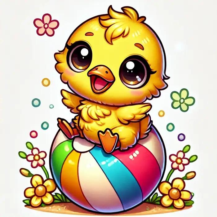 Học cách vẽ con vịt chibi đơn giản