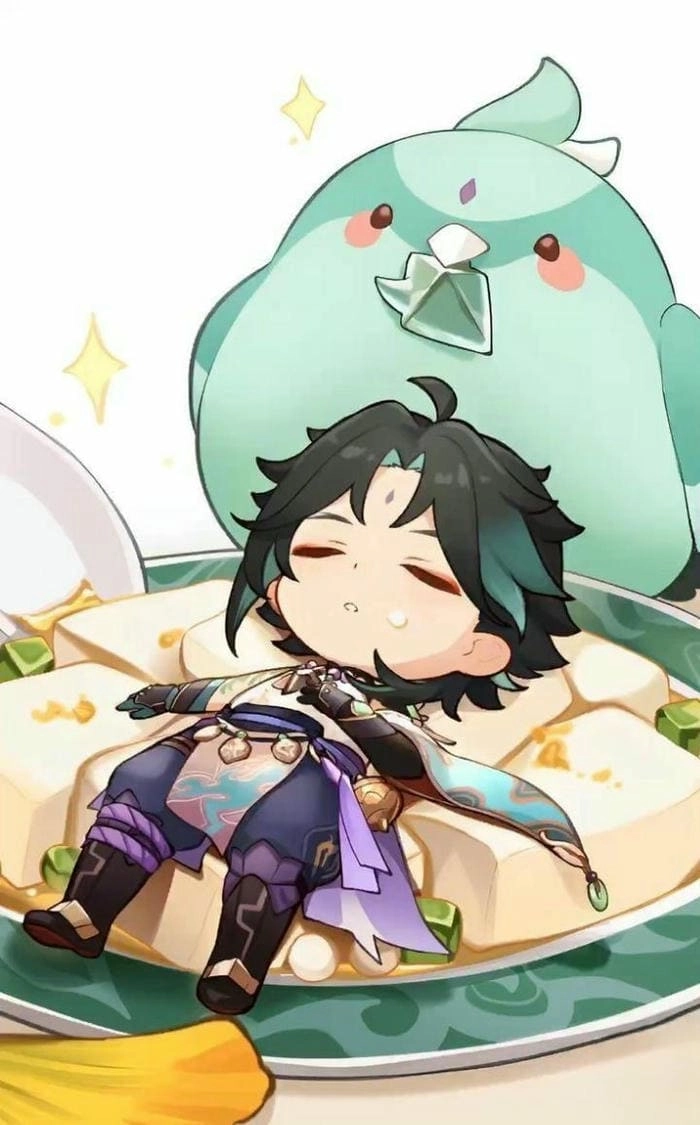 Sưu tầm sticker xiao chibi png dễ thương