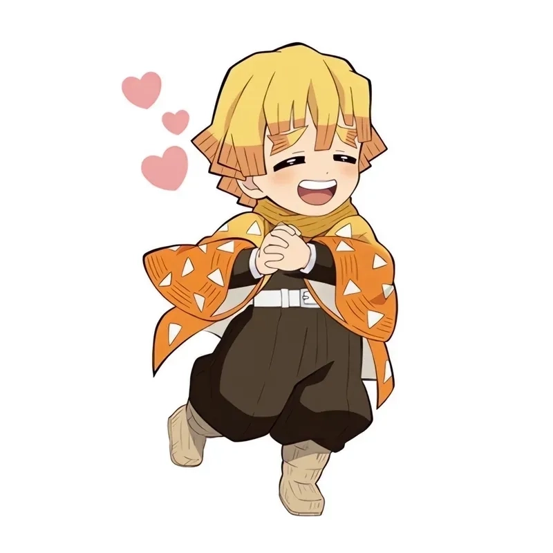 Ảnh Zenitsu chibi với tạo hình nhỏ nhắn