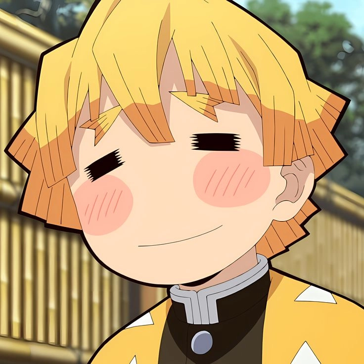 Ảnh Zenitsu cute với vẻ mặt đầy hồn nhiên