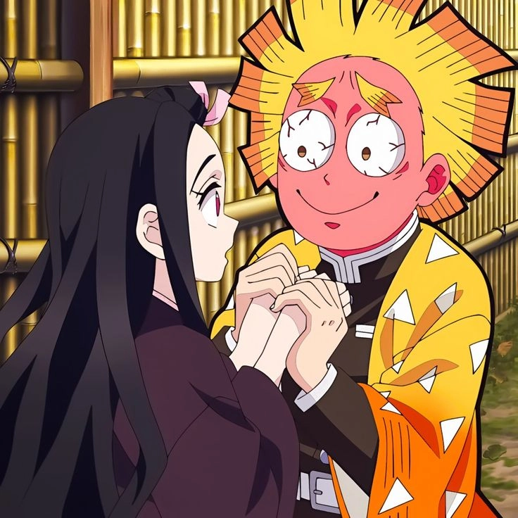 Hình nền Zenitsu cute làm nổi bật màn hình