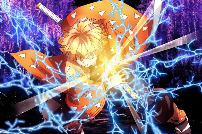 Ảnh anime Zenitsu ngầu khiến tim đập mạnh