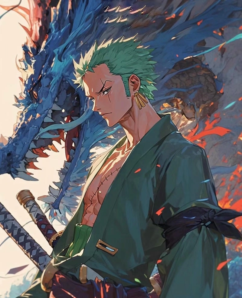 Drawing Zoro bản vẽ tay đậm chất kiếm sĩ