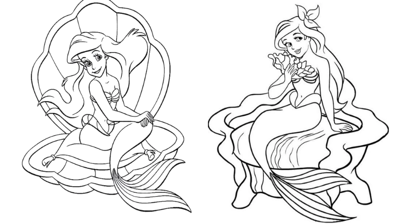 Tranh tô màu nàng tiên cá là như thế nào