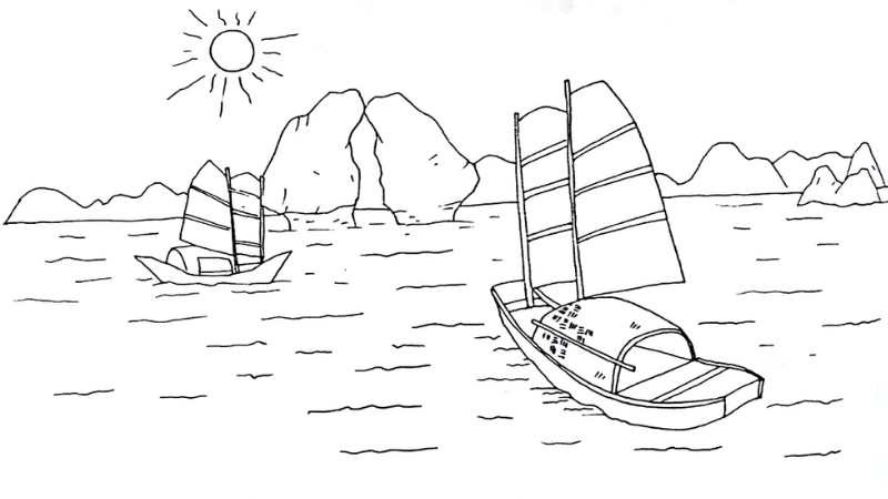 Tranh tô màu biển là như thế nào