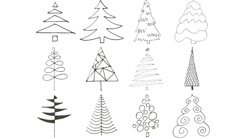 Tranh tô màu cây thông noel là như thế nào 