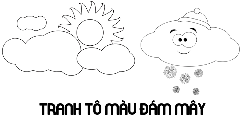 Tranh tô màu đám mây là như thế nào