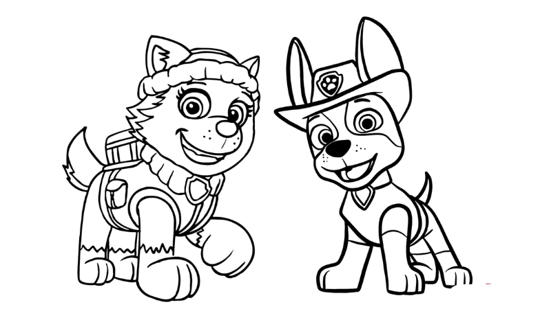 Tranh tô màu đội chó cứu hộ là như thế nào 