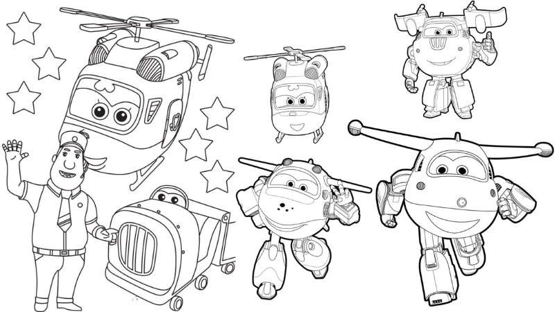 Tranh tô màu máy bay là như thế nào