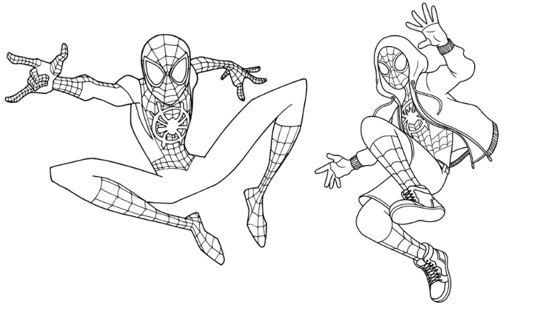 Tranh tô màu người nhện là như thế nào