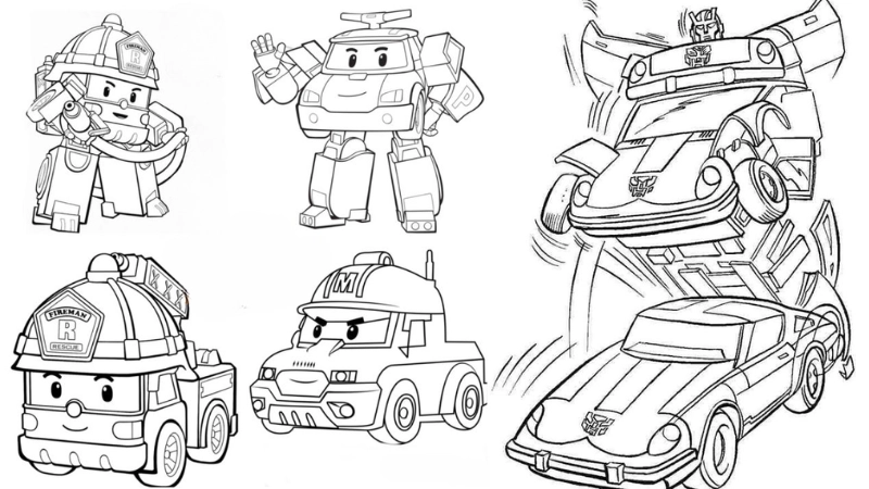 Tranh tô màu robot là như thế nào 