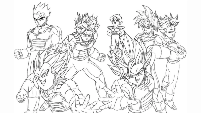 Tranh tô màu songoku là như thế nào