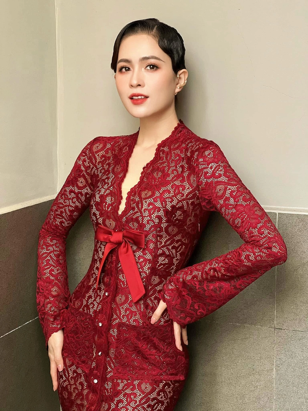 Biểu cảm duyên dáng của diễn viên hài Thùy Trang