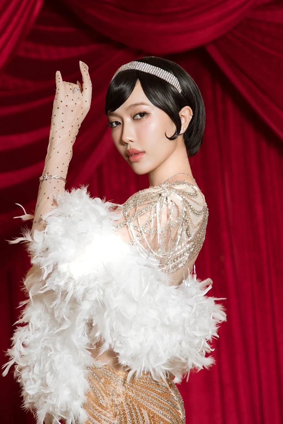 Hình ảnh giản dị tại quán chay Diệu Nhi được fan yêu thích