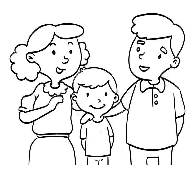 Bộ sưu tập tranh rỗng tô màu chủ đề bản thân cho trẻ em