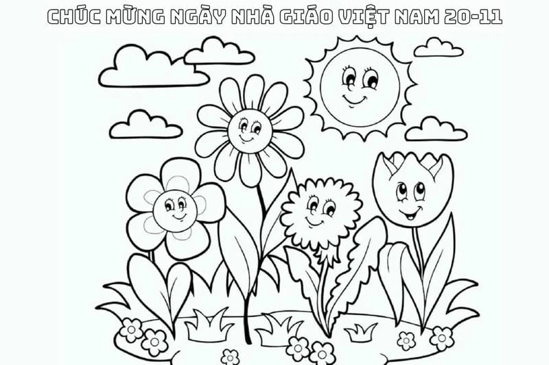 Bộ sưu tập tranh vẽ 20 11 tô màu ý nghĩa