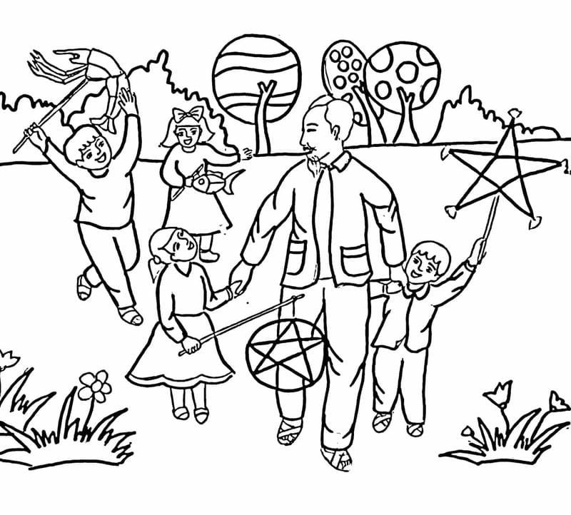 Tham khảo ngay hình ảnh bác hồ tô màu