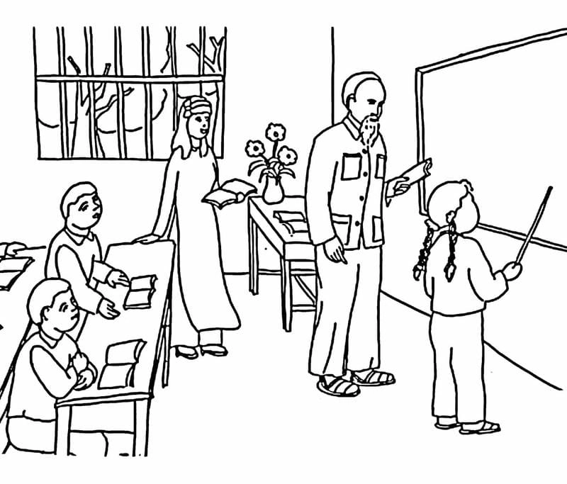 Khám phá tranh tô màu ảnh bác hồ cực dễ thương