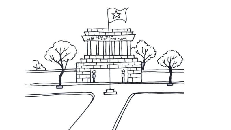 Cùng bé khám phá tô màu bức tranh lăng bác hồ sinh động