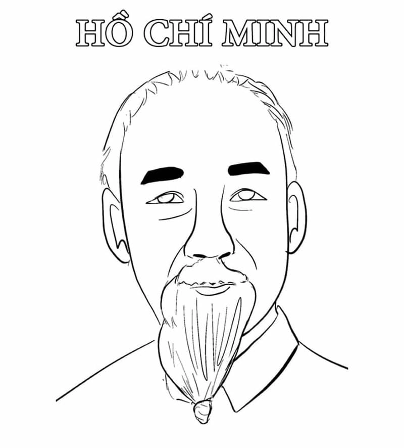 Sáng tạo cùng bé với tô màu hình bác hồ truyền cảm hứng