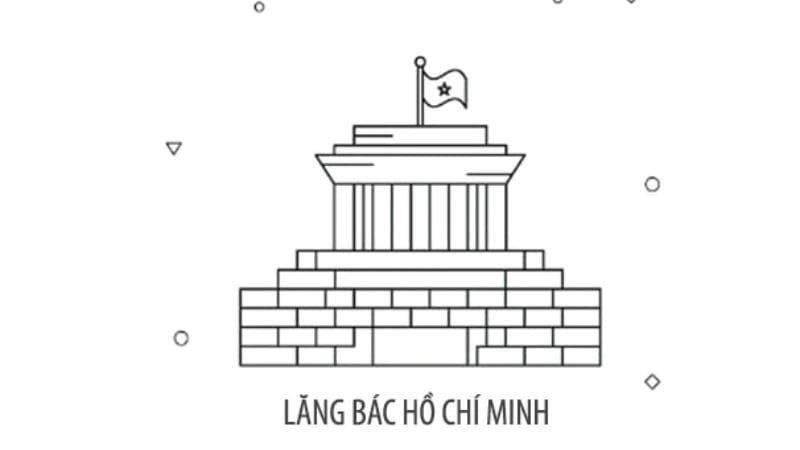 Tổng hợp mẫu tô màu lăng bác hồ đẹp và dễ tô cho bé