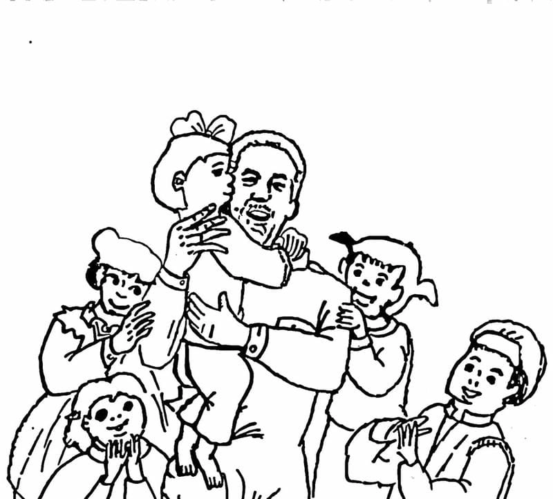 Tải ngay tranh vẽ bác hồ chưa tô màu