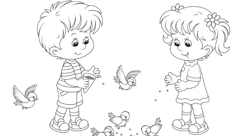 Khám phá nét vẽ cùng tranh tô màu chân dung bạn trai bạn gái độc đáo