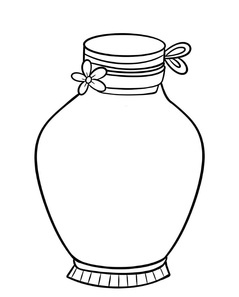 Bé thích mê tranh tô màu bình hoa và tô bình hoa