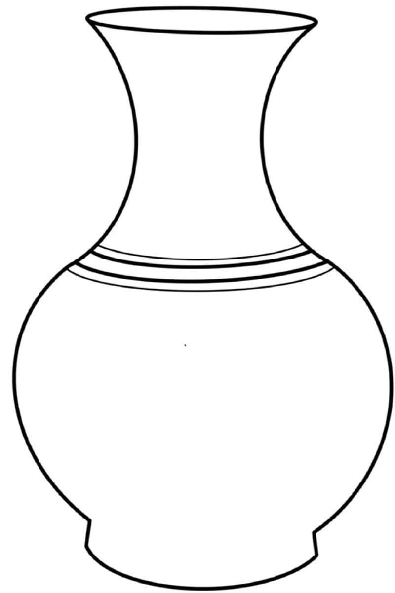 Chọn ngay tranh tô màu bình hoa có tô màu bình hoa và quả