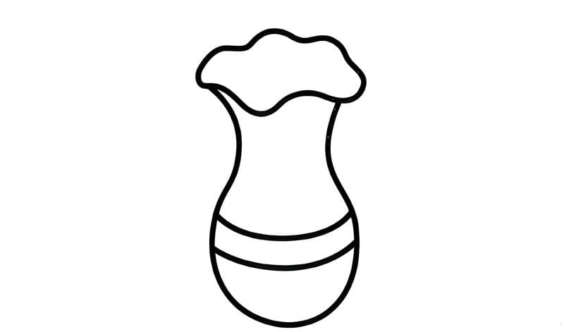 Hướng dẫn tranh tô màu bình hoa vẽ bình hoa đơn giản