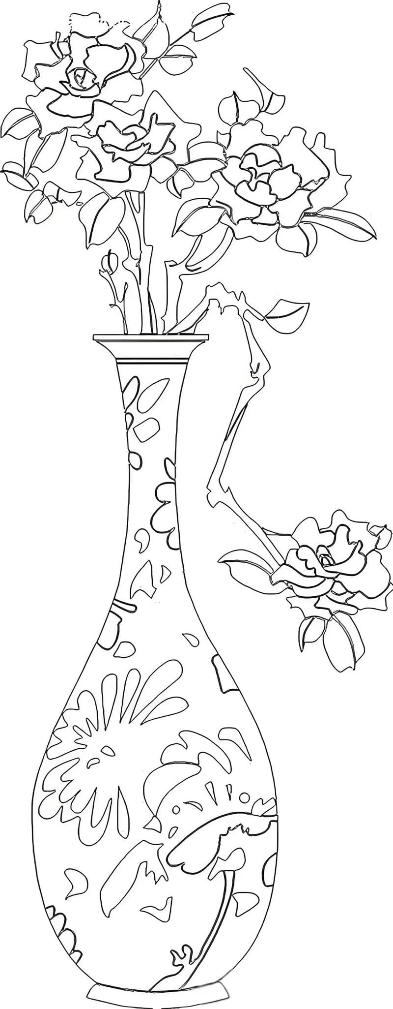 Ý tưởng hay tranh tô màu bình hoa vẽ tranh hòa bình đơn giản