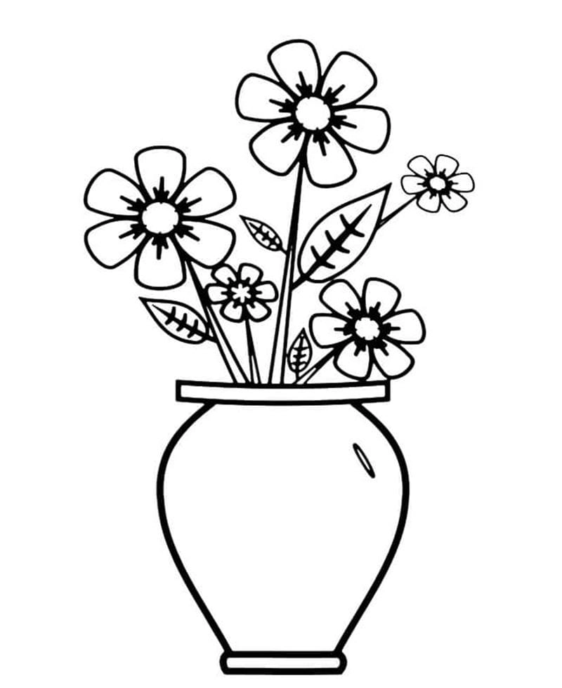 Tổng hợp tranh tô màu bình hoa vẽ tranh vẽ chủ đề hòa bình đơn giản
