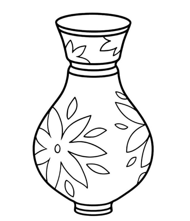 Giúp bé sáng tạo với tranh tô màu bình hoa tranh tô màu bình hoa cho bé