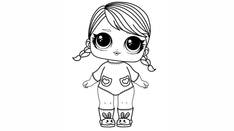 Thỏa sức tô vẽ với tranh tô màu búp bê lol omg