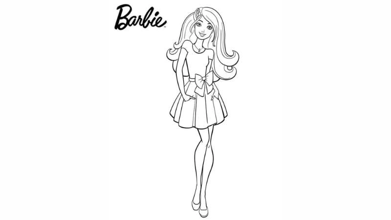 Cùng Barbie vui nhộn với tô màu búp bê barbie