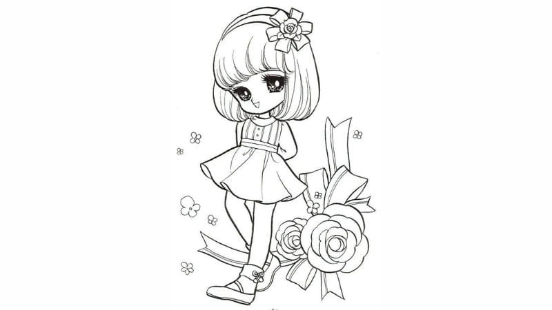 Thêm niềm vui với bộ tô màu búp bê chibi