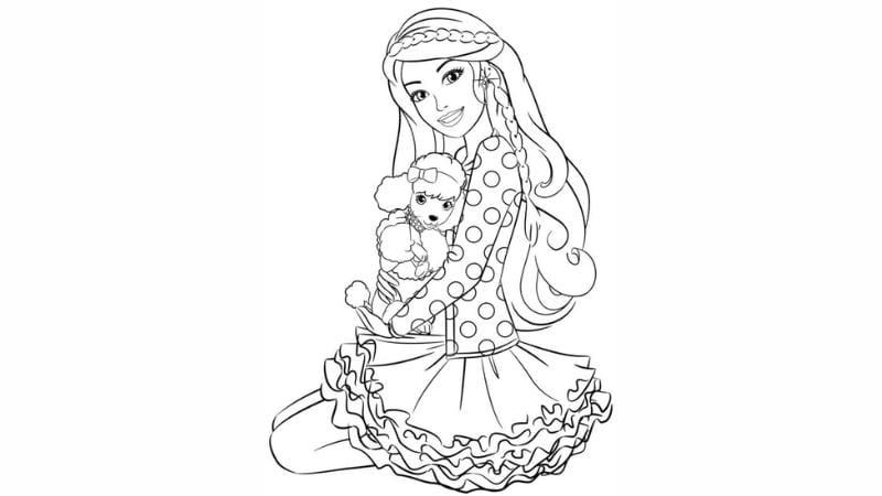 Yêu thích Nhật Bản chọn búp bê giấy tô màu anime