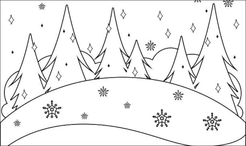 Tập vẽ sáng tạo với tranh tô màu vẽ cây thông noel