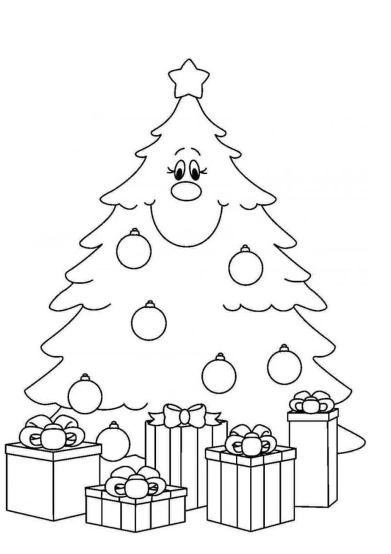 Cùng bé sáng tạo khi tô cây thông noel