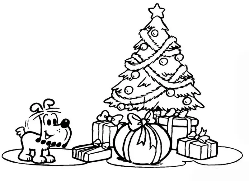 Merry christmas tranh tô màu cây thông noel cùng bé đón giáng sinh an lành