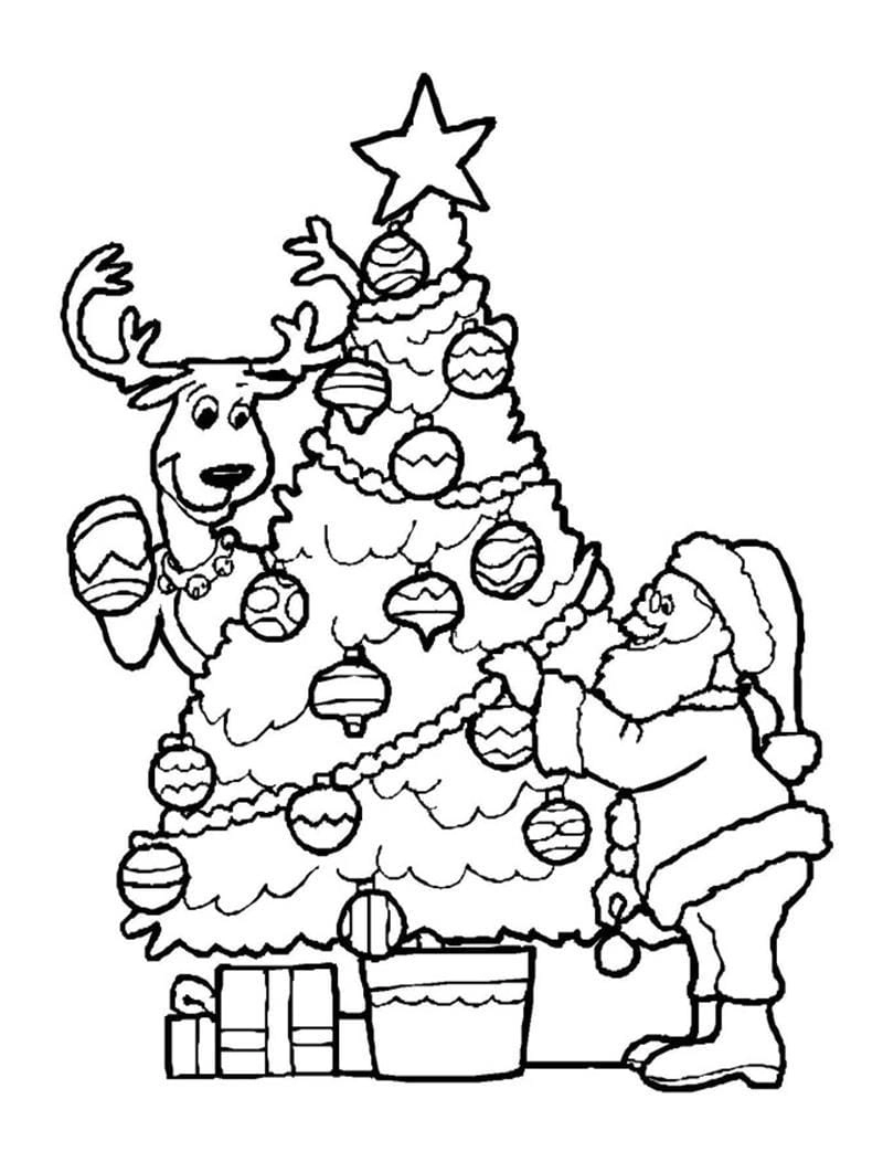 Thêm lựa chọn với hình ảnh cây thông noel cho bé tô màu