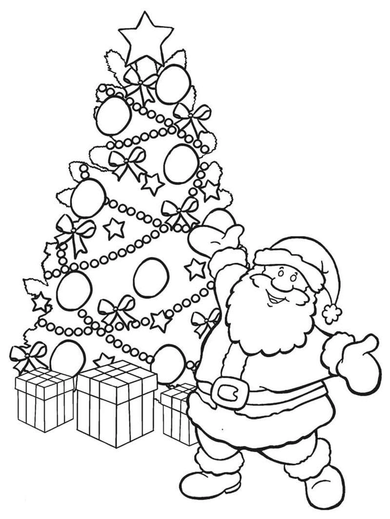 Khơi gợi sáng tạo với cây thông noel tô màu