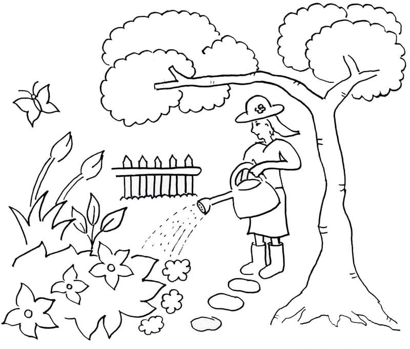 Học tập dễ dàng với các hình tô màu cây miễn phí