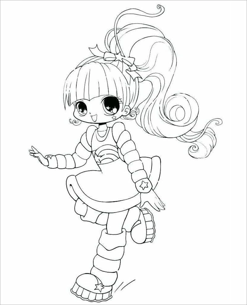 Khám phá thế giới chibi tô màu công chúa lung linh