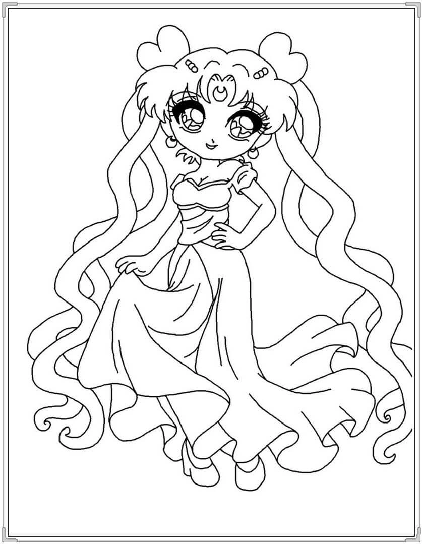 Bé sẽ thích mê hình chibi tô màu đa dạng chủ đề