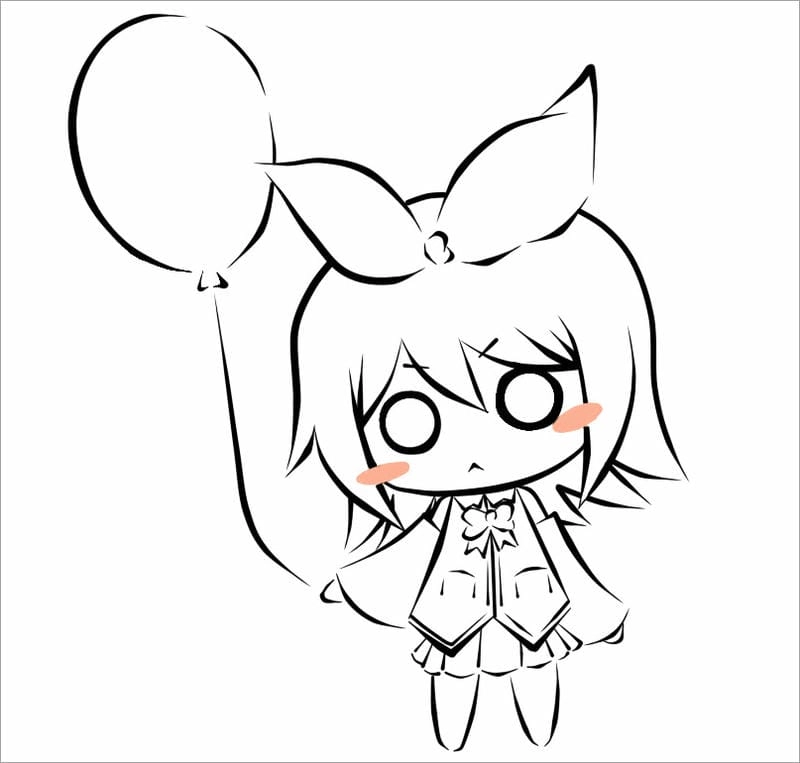 Thử ngay bộ to màu anime chibi sáng tạo cho bé