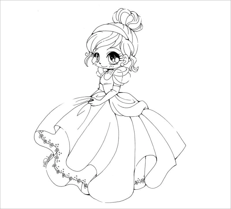 Bộ sưu tập tranh to màu anime chibi mới nhất